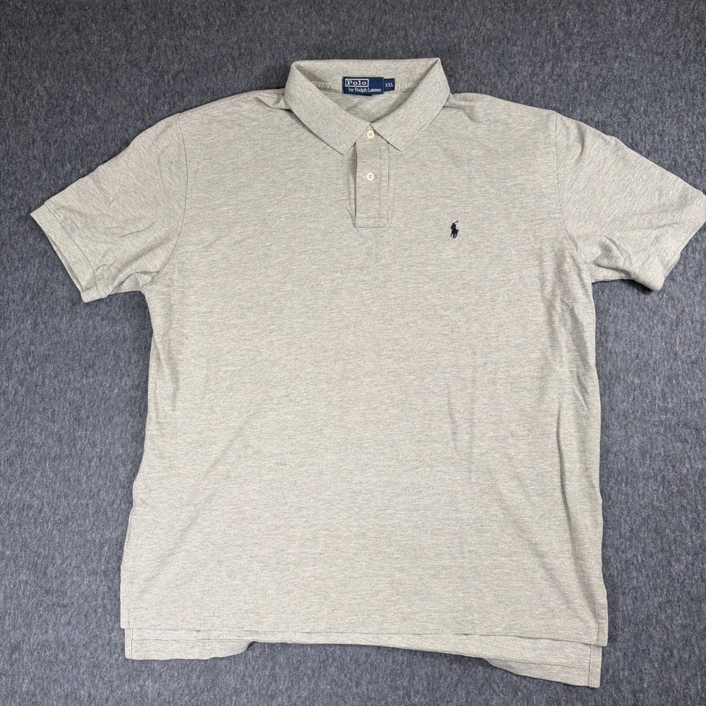 Polo Ralph Lauren Polo Shirt Men's XXL Classic Cotton‎ Grey